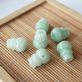 Natural Myanmar jadeite gourd DIY bracelets necklace accessories beads