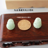 Natural Myanmar jadeite gourd DIY bracelets necklace accessories beads