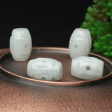Natural Myanmar Jadeite Handcarved Hollow Out DIY Real Jade Accessories