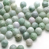 Natural Myanmar Jadeite Round Beads DIY Bracelets Necklace Jade Accessories
