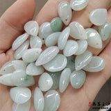 Natural Myanmar Jadeite Water Droplets Handcarved DIY Jade Bracelets Necklace