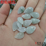 Natural Myanmar Jadeite Water Droplets Handcarved DIY Jade Bracelets Necklace