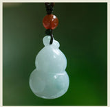 Natural Myanmar jadeite jade gourd pendant retro pendant for men and women