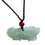 Natural Jadeite Zodiac Dragon Pendant