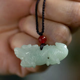 Natural Jadeite Zodiac Dragon Pendant