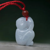 Natural Myanmar jadeite zodiac monkey pendant for women men lucky