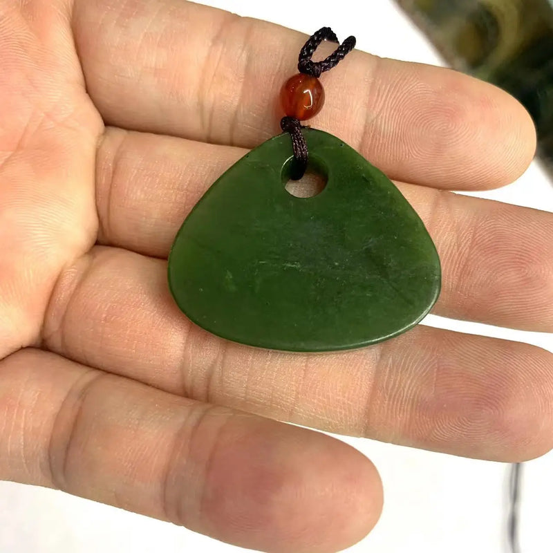 Natural Nephrite Jade Necklace Pendant For Women Men