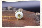 Natural Nephrite Pure Inlaid Pendant Necklace Jewelry Transfer Bead Jade Charms