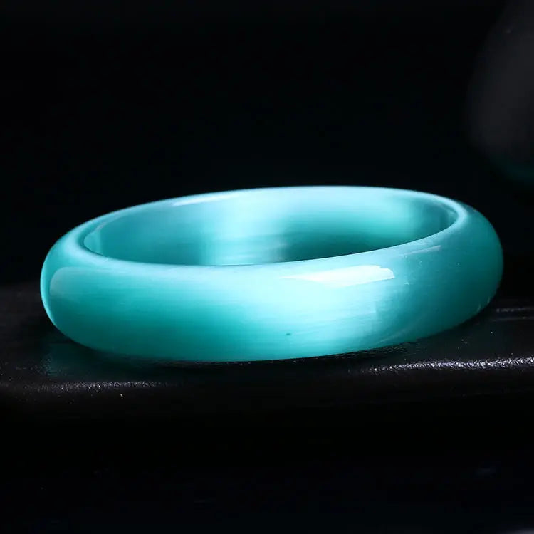 Natural Cat's Eye Bracelet Lake Green Women's Versatile Bracelet Jewelry