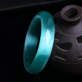 Natural Cat's Eye Bracelet Lake Green Women's Versatile Bracelet Jewelry