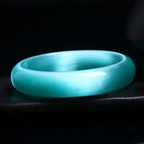Natural Cat's Eye Bracelet Lake Green Women's Versatile Bracelet Jewelry