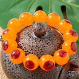 Natural Red Bird Head Bracelet Amber Honey Wax Bracelet
