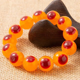 Natural Red Bird Head Bracelet Amber Honey Wax Bracelet