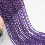 Natural Amethyst Small Round Beads 4mm
