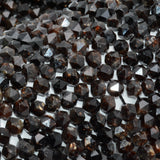 Natural Biotite Triangle Faceted Round Beads 5.2-5.5mm