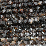 Natural Biotite Triangle Faceted Round Beads 5.2-5.5mm