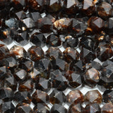 Natural Biotite Triangle Faceted Round Beads 5.2-5.5mm