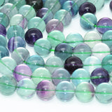 8mm Natural Fluorite Round Beads