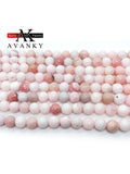Peruvian Pink Opal Loose Round Beads 6-10mm for DIY Jewelry Making