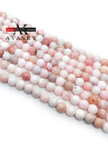 Peruvian Pink Opal Loose Round Beads 6-10mm for DIY Jewelry Making