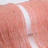 Natural Rhodochrosite Faceted Round Beads 2-2.3mm