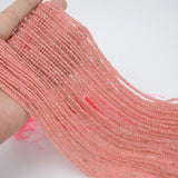 Natural Rhodochrosite Faceted Round Beads 2-2.3mm
