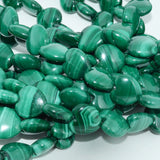 Genuine Malachite Smooth Heart Beads 12mm