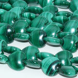 Genuine Malachite Smooth Heart Beads 12mm