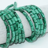 Natural Malachite Tube Beads 6x10mm