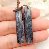 Natural Kyanite Earrings Bead 38x8x5mm