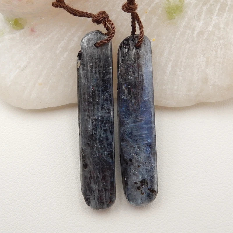 Natural Kyanite Earrings Bead 38x8x5mm
