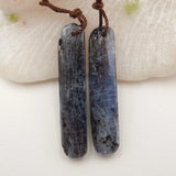 Natural Kyanite Earrings Bead 38x8x5mm