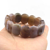 Ocean Agate Stone Beads Bracelet Diy Jewelry For Woman