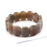 Ocean Agate Stone Beads Bracelet Diy Jewelry For Woman