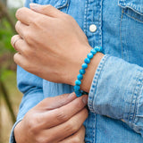 Ocean Apatite Stone Beads Bracelet 6mm 8mm 10mm
