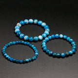 Ocean Apatite Stone Beads Bracelet 6mm 8mm 10mm