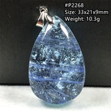Natural Ocean Aquamarine Beads Pendant Healing Gift