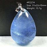 Natural Ocean Aquamarine Beads Pendant Healing Gift