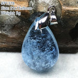 Ocean Aquamarine Pendant Healing Love Gift Crystal Silver Jewelry