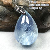 Ocean Aquamarine Pendant Healing Love Gift Crystal Silver Jewelry