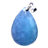 Ocean Aquamarine Round Beads Pendant Clear Healing Luck Love Gift AAAAA