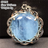 Natural Ocean Aquamarine Pendant Healing Luck AAAAA
