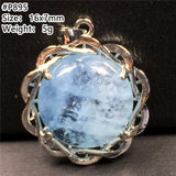 Natural Ocean Aquamarine Pendant Healing Luck AAAAA