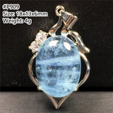 Natural Ocean Aquamarine Pendant Healing Luck AAAAA