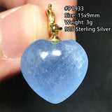 Ocean Brazil Aquamarine Stone Pendant Jewelry Luck Love Gift