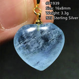 Ocean Brazil Aquamarine Stone Pendant Jewelry Luck Love Gift