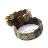 Natural Ocean Jasper/Agate Stone Beads Bracelet Diy Jewelry For Woman