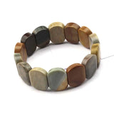 Natural Ocean Jasper/Agate Stone Beads Bracelet Diy Jewelry For Woman
