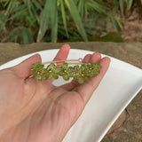 Natural Olivine Crystal Peridot Bracelet Bangle Gem Jewelry