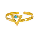 Opal Bangle Bracelet for Women Stainless Steel Plated Wedding Jewelry
